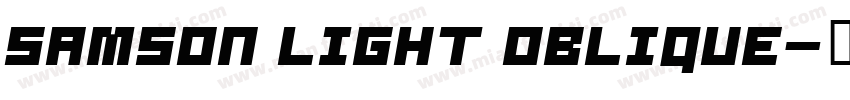 Samson Light Oblique字体转换
